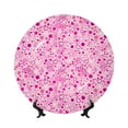 thumbnail image 1 of Gaeub Breast Cancer Awareness2 Print Ceramic Plate,Dinner Plates,Bone China Decorative Plates with Display Stand,Art Ceramic Ornaments for Wall Hanging Decoration-7in, 1 of 6
