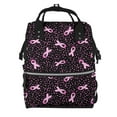 thumbnail image 1 of Gaeub Breast Cancer Awareness3 Print Mummy Diaper Bag Backpack,Durable Maternity Baby Nappy Casual Shoulder Bags,Travel Hiking Outdoor Pack, 1 of 6