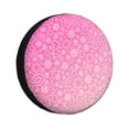 thumbnail image 1 of Gaeub Breast Cancer Pink Ribbons Awareness 14-17in Tire Cover, Spare Tire Cover, for Camper Caravan, Trailer, Car, Truck, SUV, Jeep - 15 inch, 1 of 9