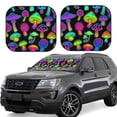 thumbnail image 1 of Gaeub Bright Mushrooms Foldable Auto Sun Blocker Visor, Sunshade for Car Front Window, Keeps Your Vehicle Cool - Medium, 1 of 7