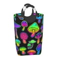 Gaeub Bright Mushrooms Print 50L Large Laundry Hampers with Handles