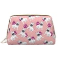 thumbnail image 1 of Gaeub Bulldog Printed Travel Cosmetic Bag,Makeup Bag, Large Capacity Toiletry Bag for Women, Portable Pouch Make Up Organizer with Zipper and Divider, 1 of 8