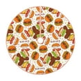 thumbnail image 1 of Gaeub Burger Print Christmas Tree Skirt,Christmas Decorations,Round Xmas Skirt for Christmas Indoor Decorations Xmas Winter Holiday Party Supplies-30", 1 of 6