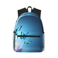 thumbnail image 1 of Gaeub Butterflies And Waterlily In Water School Backpack Waterproof Bookbag for Men Women College High School Bags, 1 of 8