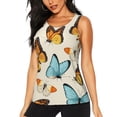 thumbnail image 1 of Gaeub Butterflies Women's Workout Tank Tops Lightweight Sleeveless Shirts for Women for Athletic Running Tennis Yoga - XX-Large, 1 of 9