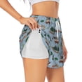 thumbnail image 1 of Gaeub Camping Caravan Print Women's Athletic Shorts,High Waisted Running Shorts,Pocket Sporty Short,Gym Elastic Workout Shorts-X-Large, 1 of 7
