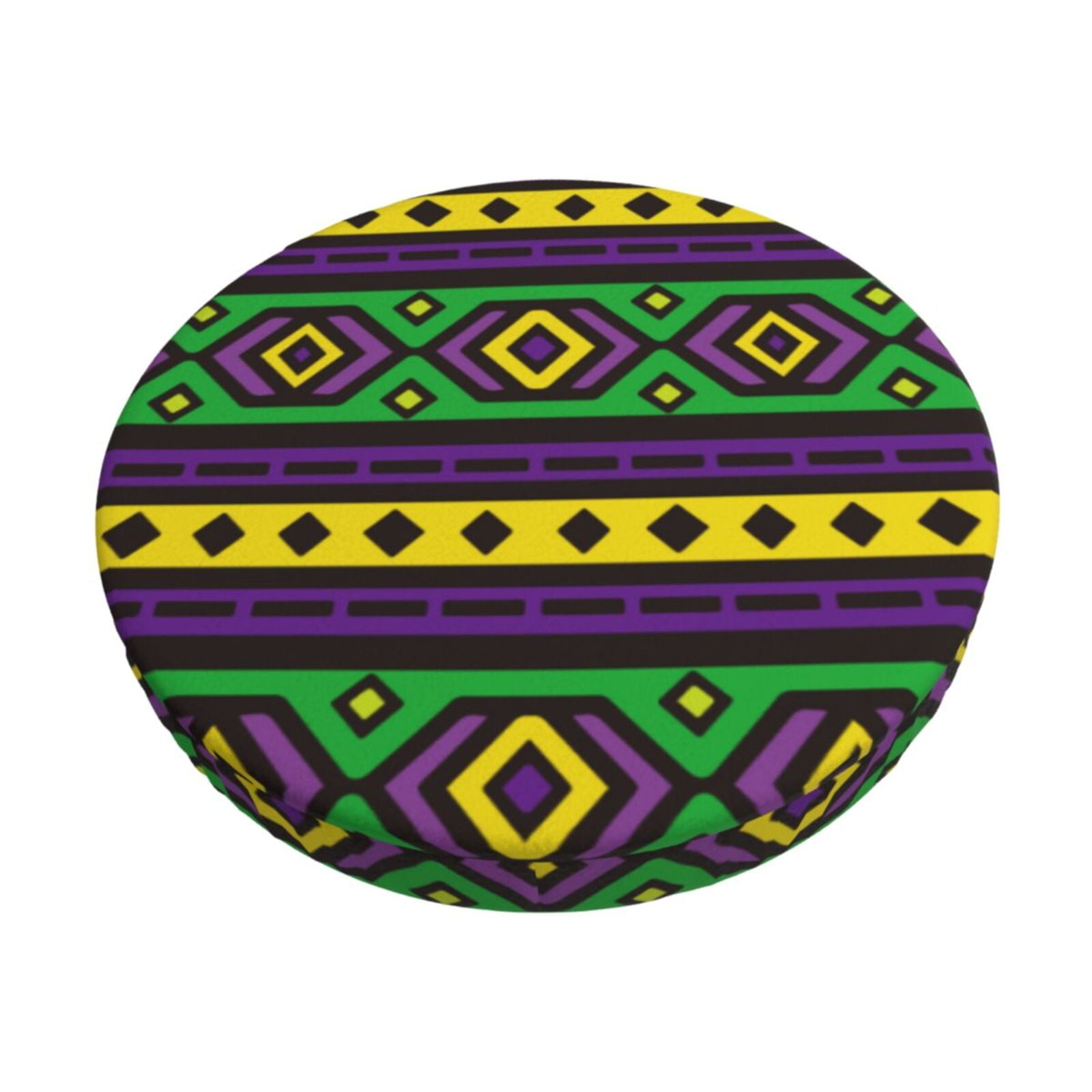 Gaeub Carnival Mardi Gras Velvet Stool Cushion Covers with Foam Padding ...