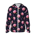 thumbnail image 1 of Gaeub Cartoon Donut Planets Men's and Women's UPF 50+ Long-Sleeved Sun Protection Clothing, Fishing Shirt Long Sleeve Zip - XX-Large, 1 of 9