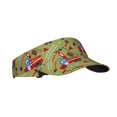 thumbnail image 1 of Gaeub Cartoon Fire Truck Printed Sport Sun Visor Hats ,Adjustable Empty Top Sunscreen Visor Cap for Women and Men, 1 of 7