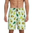 thumbnail image 1 of Gaeub Cartoon Fruit Printed Men's Short Pajama Pants, Lightweight Lounge & Sleep Bottoms Keep You Cool - Small, 1 of 9
