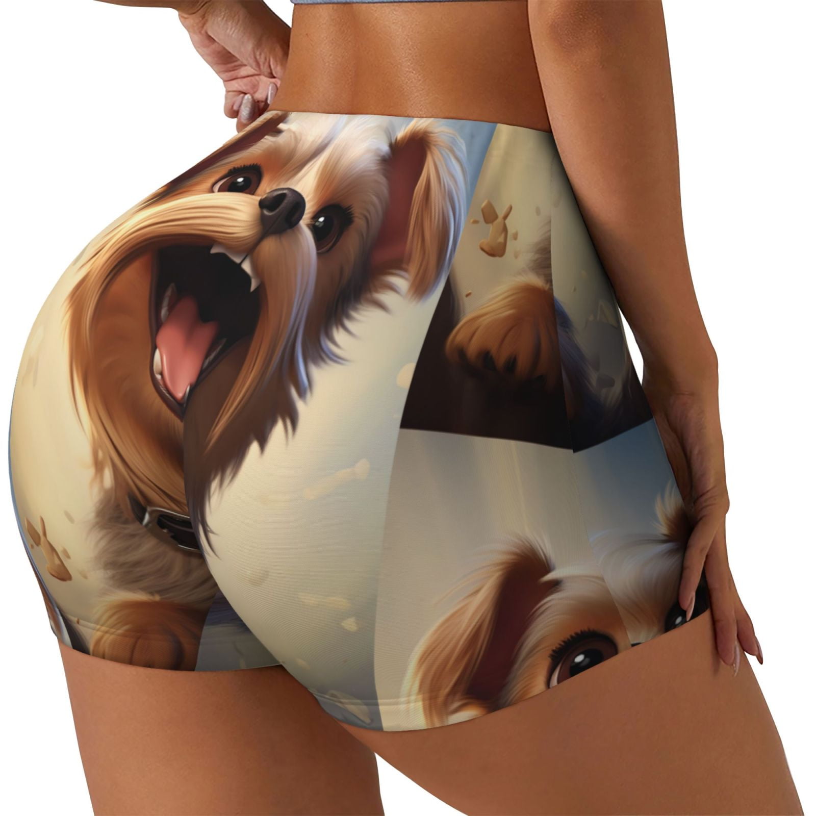 Cute pet print shorts