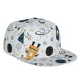 thumbnail image 1 of Gaeub Cartoon Planets Flat Bill Snapback Hats Baseball Caps with Adjustable for Running Workouts and Outdoor Activities, 1 of 9