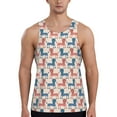 thumbnail image 1 of Gaeub Cartoon Poodle Dog Men's Athletic Tank Top, Workout Sleeveless Shirts, Running Tank Tops for Gym, Running, Training - XX-Large, 1 of 9
