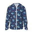 thumbnail image 1 of Gaeub Cartoon Sharks2 Men's and Women's UPF 50+ Long-Sleeved Sun Protection Clothing, Fishing Shirt Long Sleeve Zip - XX-Large, 1 of 9