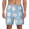 thumbnail image 1 of Gaeub Cartoon Sushi Mens Swim Trunks Stretch Beach Shorts Quick Dry for Men Swim Shorts Swimwear with Pockets- XX-Large, 1 of 9