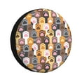 thumbnail image 1 of Gaeub Cat Paw (2) 14-17in Tire Cover, Spare Tire Cover, for Camper Caravan, Trailer, Car, Truck, SUV, Jeep-, 1 of 6