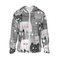 thumbnail image 1 of Gaeub Cats Group Men's and Women's UPF 50+ Long-Sleeved Sun Protection Clothing, Fishing Shirt Long Sleeve Zip - XX-Large, 1 of 9