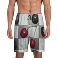 thumbnail image 1 of Gaeub Cherries laid Printed Men's Short Pajama Pants, Lightweight Lounge & Sleep Bottoms Keep You Cool - 4X-Large, 1 of 9