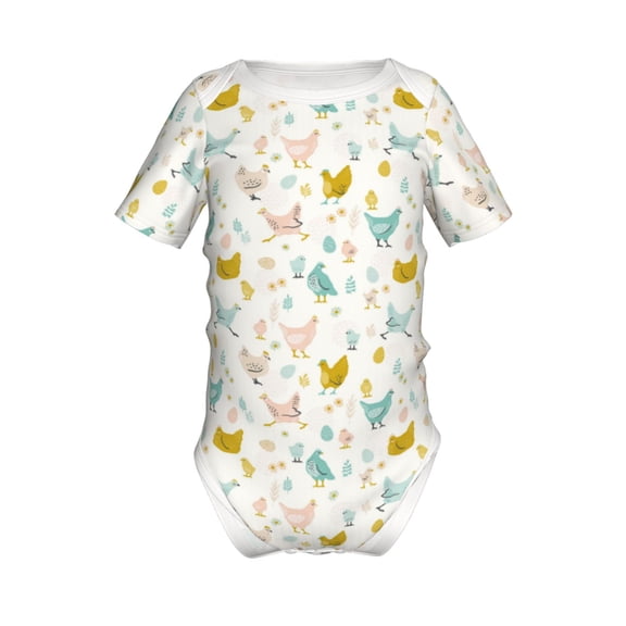 Gaeub Chicken Print Infant Climbing Onesie,Toddler Outfit,Newborn Baby Bodysuit,Baby Boy Girl Clothes -9M