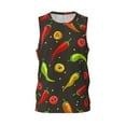 thumbnail image 1 of Gaeub Chili2 Men's Mesh Basketball Jersey, Quick-Drying Sleeveless Top S-4XL, Loose Muscle Tank Top -Medium, 1 of 9