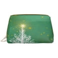 thumbnail image 1 of Gaeub Christmas Green Printed Travel Cosmetic Bag,Makeup Bag, Large Capacity Toiletry Bag for Women, Portable Pouch Make Up Organizer with Zipper and Divider, 1 of 8