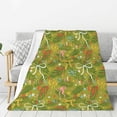 thumbnail image 1 of Gaeub Christmas bows Print Flannel Throw Blanket, Home Fleece Throw Blanket for Couch or Bed,Decorative Blankets,Lightweight Fuzzy Flannel Blanket-60"x50", 1 of 6