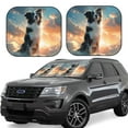 thumbnail image 1 of Gaeub Cloud Border Collie Print 2-Piece Windshield Sun Shade,Foldable Car Front Window Sunshade,for Most Cars SUV Truck,Heat Blocker Visor Protector-Large, 1 of 6