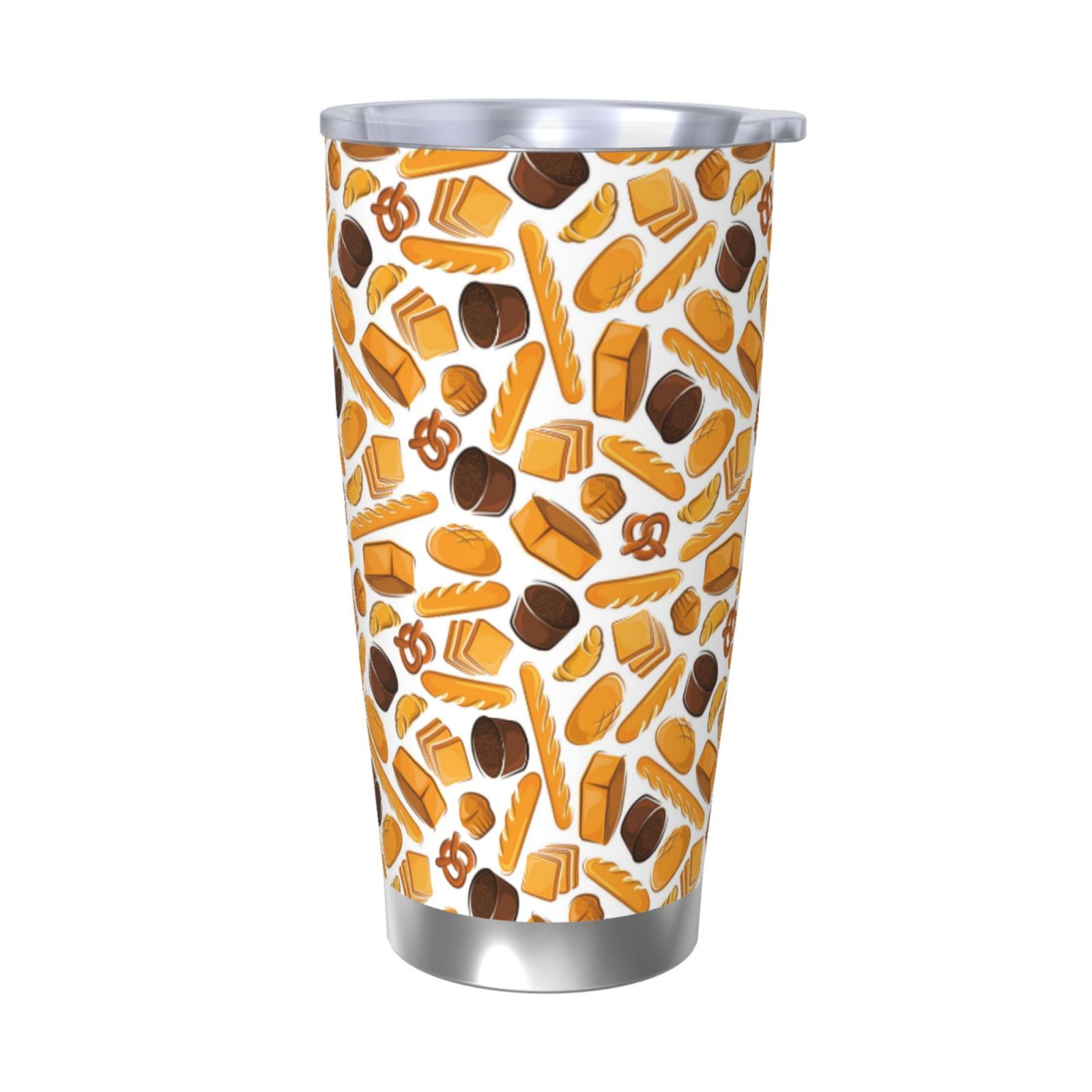 Gaeub Coffee Bun Hot Dog Print 20-Ounce Stainless Steel Car Cup ...