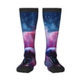 thumbnail image 1 of Gaeub Color Explosion Makeup Brush Printed Design Socks Stretchy High Tube Socks for Men Women Teens , Softball Soccer Socks for Hiking, Sport, 1 of 6
