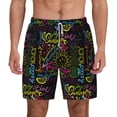 thumbnail image 1 of Gaeub Color Summer Mens Swim Trunks Stretch Beach Shorts Quick Dry for Men Swim Shorts Swimwear with Pockets- X-Large, 1 of 1
