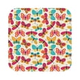 thumbnail image 1 of Gaeub Colorful Butterflies Print 6 Pcs Leather Coasters for Drinks ,Drink Coasters Sets,Drink Table Cup Coasters for Living Room Kitchen Coffee Decor,Square, 1 of 7