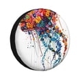 thumbnail image 1 of Gaeub Colorful Floral Jellyfish 14-17in Tire Cover, Spare Tire Cover, for Camper Caravan, Trailer, Car, Truck, SUV, Jeep-15 inch, 1 of 6
