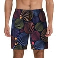 thumbnail image 1 of Gaeub Colorful Shells Mens Swim Trunks Stretch Beach Shorts Quick Dry for Men Swim Shorts Swimwear with Pockets- XX-Large, 1 of 9