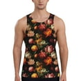 thumbnail image 1 of Gaeub Colorful Tulips Men's Athletic Tank Top, Workout Sleeveless Shirts, Running Tank Tops for Gym, Running, Training - 3X-Large, 1 of 9