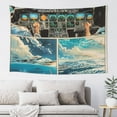 thumbnail image 1 of Gaeub Comic Airplane Cockpit Illustration Print Tapestry Wall Hanging(60x40 inches),Tapestry Home Decor,Wall Art for Living Room Bedroom Home Decor, 1 of 8