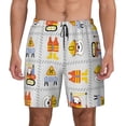 thumbnail image 1 of Gaeub Construction Equipments Worker Mens Swim Trunks Stretch Beach Shorts Quick Dry for Men Swim Shorts Swimwear with Pockets- Large, 1 of 9