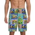thumbnail image 1 of Gaeub Construction Machinery Printed Men's Short Pajama Pants, Lightweight Lounge & Sleep Bottoms Keep You Cool - XX-Large, 1 of 9