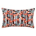 Gaeub Cool Flamingo Print Double Sided Plush Decorative Throw Pillow