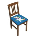 thumbnail image 1 of Gaeub Cool Unicorn Star Golden Square Chair Seat Covers, Stretch Fitted Printed Chair Seat Cushion Cover for Kitchen, Office - One Size, 1 of 9