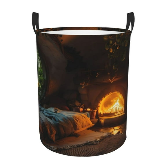 Gaeub Cozy Tree Hole Cabin Dirty Clothes Storage Basket, Toy Storage Bin for Storing Clothing, Diapers, Toys-