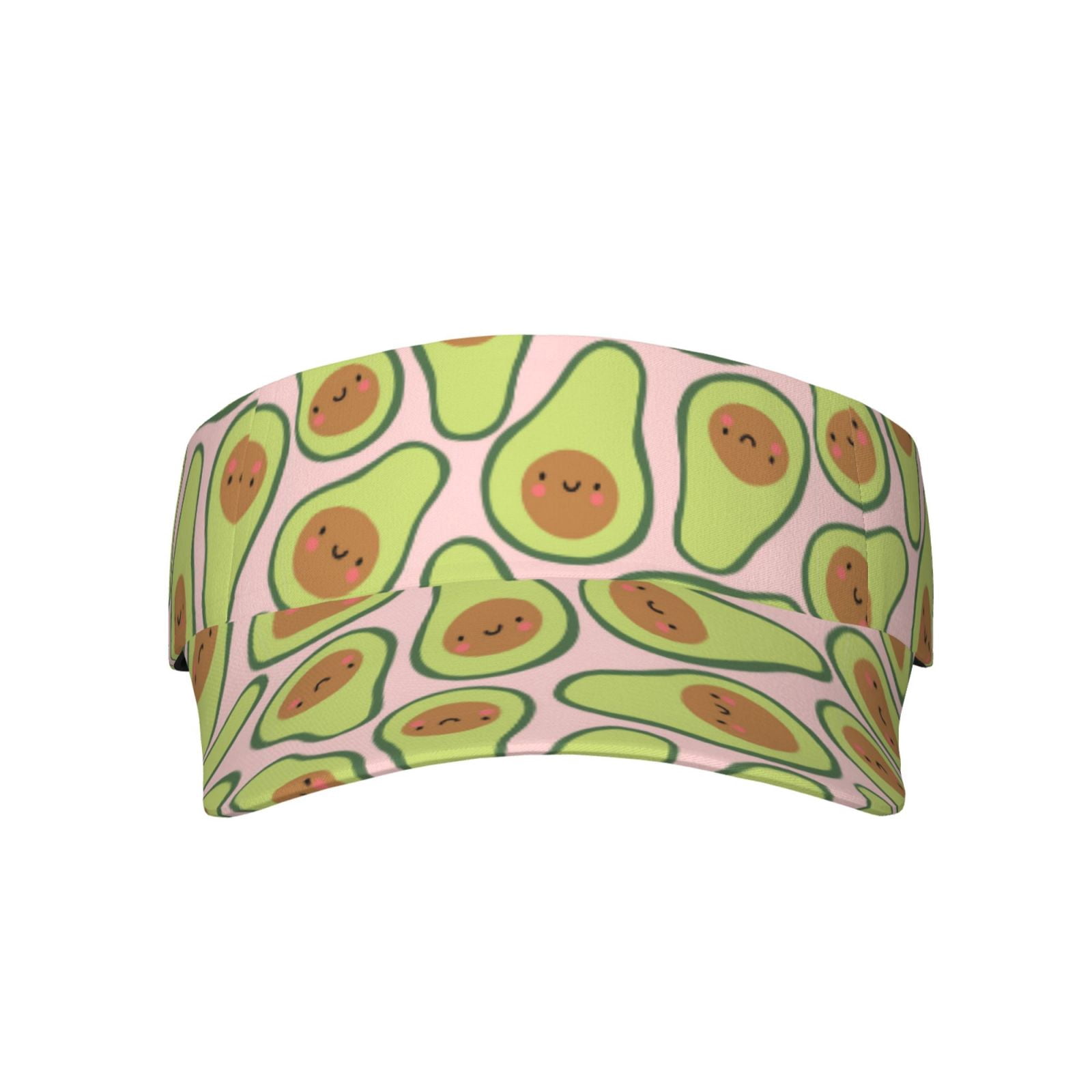 Gaeub Cute Avocado Sun Visor Hats with Empty Top and Adjustable, UV ...