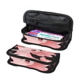 thumbnail image 1 of Gaeub Cute Axolotl Sakura Blossoms A Print Canvas Pen Case,Pencil Case for Men Women, Large Pen Bag,Big Capacity Canvas Pencil Pouch, 1 of 6