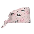 thumbnail image 1 of Gaeub Cute Cartoon Panda Print Cleaning Working Cap,Unisex Scrub Cap Nurse Hat,No-Slip Scrub Cap for Men & Women, 1 of 7