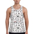 thumbnail image 1 of Gaeub Cute Cat Men's Athletic Tank Top, Workout Sleeveless Shirts, Running Tank Tops for Gym, Running, Training - Small, 1 of 9