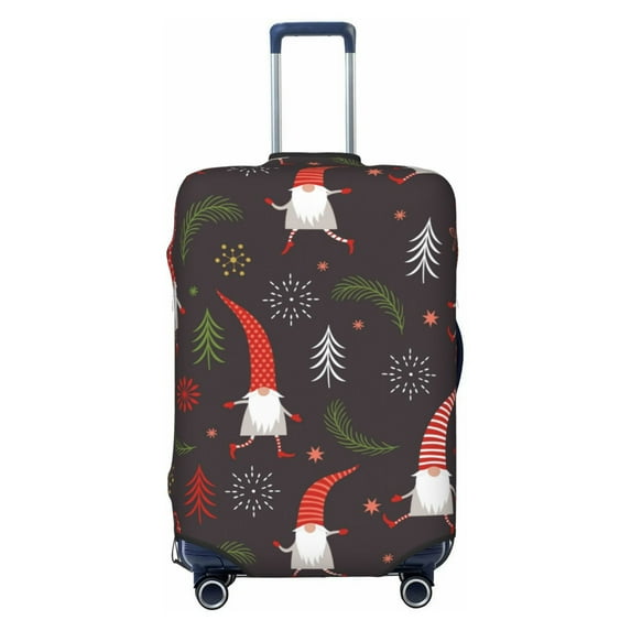 Gaeub Cute Christmas Gnomes Elastic Luggage Cover with Concealed Zipper Dust-Proof Luggage Cover Protector - 18-32 inch - X-Large