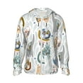 thumbnail image 1 of Gaeub Cute Colorful Animal Men's and Women's UPF 50+ Long-Sleeved Sun Protection Clothing, Fishing Shirt Long Sleeve Zip - X-Large, 1 of 9