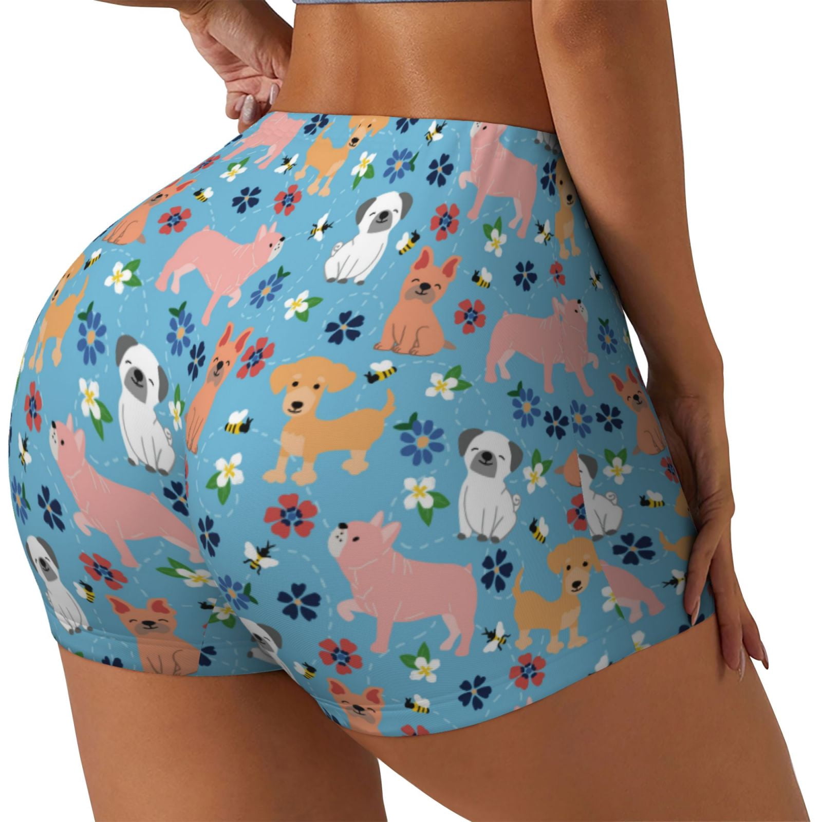 Cute pet print shorts main image 1