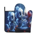 thumbnail image 1 of Gaeub Cute Fish Flower Couple Print Oven Mitts and Pot Holders Sets of 2,Heat Resistant Pad,Cooking Gloves, for Baking BBQ Home Decor, 1 of 7
