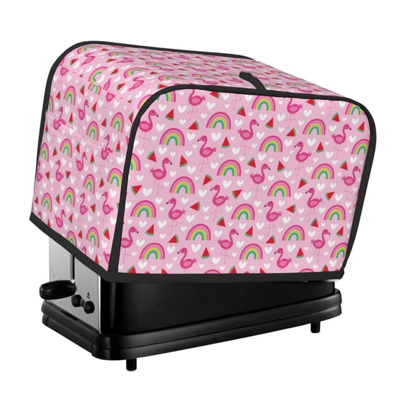 Gaeub Cute Flamingo Print 2 Slice Toaster Cover, Toaster Bags,Small Appliance Toaster Cover for Kitchen,Toaster Oven Dustproof Cover