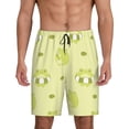 thumbnail image 1 of Gaeub Cute Frog3 Printed Men's Short Pajama Pants, Lightweight Lounge & Sleep Bottoms Keep You Cool - XX-Large, 1 of 9